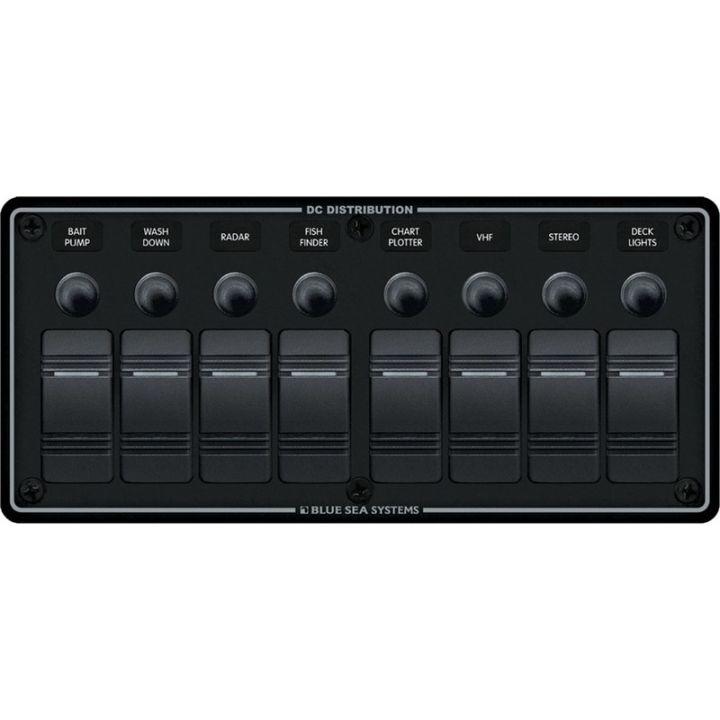 TABLEAU A DISJONCT. NOIR HORIZONTAL 8 POSITIONS