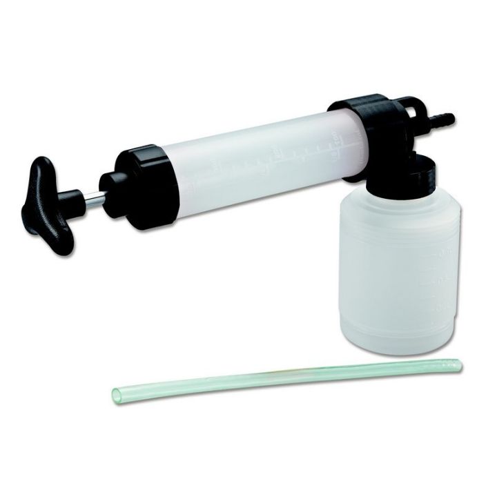 SERINGUE VIDANGE AVEC POT 1L ET 2 TUBES