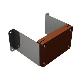 CHAISE HORS BORD FIXE INOX L235MM