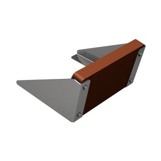 CHAISE HORS BORD FIXE INOX L255MM