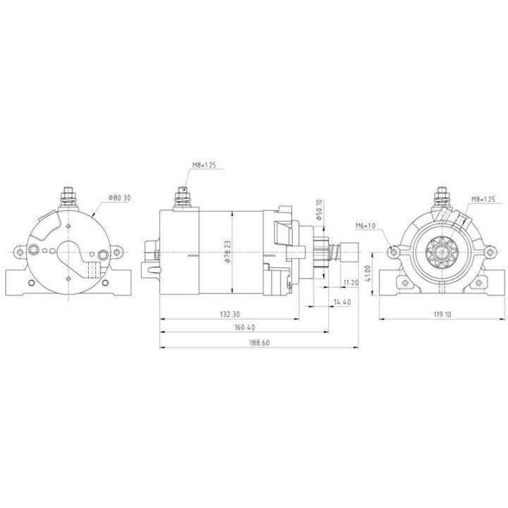 DEMARREUR HONDA BF35-50 9 DENTS