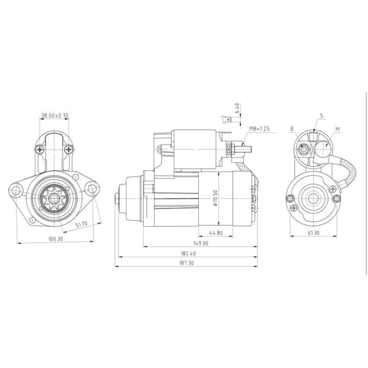 DEMARREUR HONDA 75-150CH