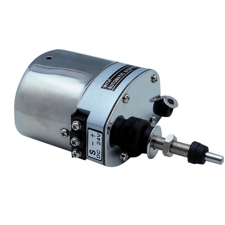 MOTEUR 12V - REGLABLE 90 - 110°. CORP EN INOX ØARBRE 6MM