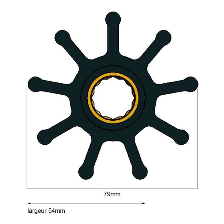 TURBINE 12 CANNELURES