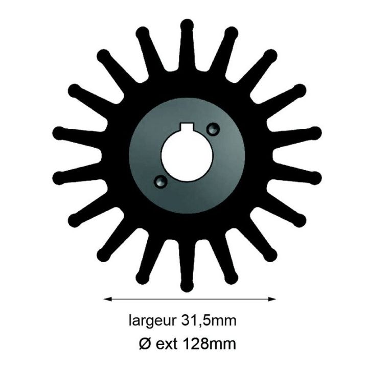 TURBINE CLAVETTE 18 CANNELURES