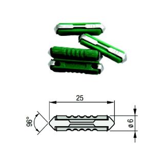 FUSIBLE STEATITE VIOLET 6x25MM 5A (BTE 10)