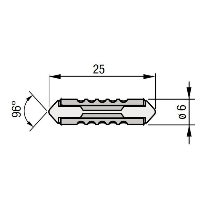 FUSIBLE STEATITE VIOLET 6x25MM 5A (BTE 10)