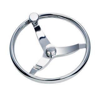 VOLANT INOX VISION ELITE Ø343MM AVEC POMMEAU