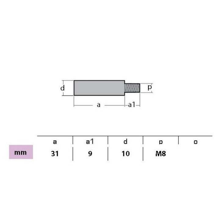 ANODE BOUGIE ONAN Ø10MM
