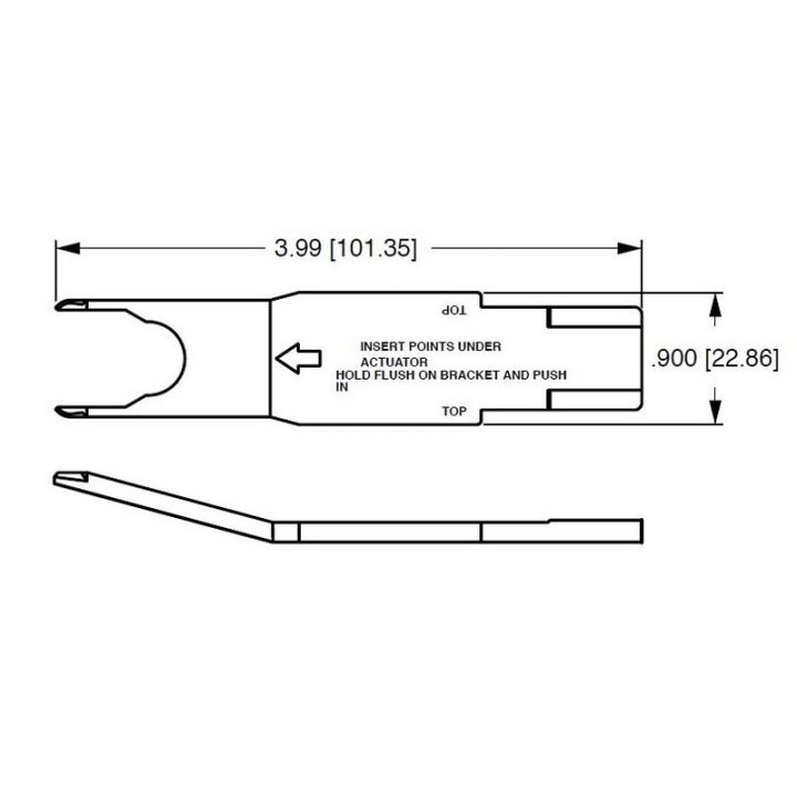OUTIL DE DEMONTAGE CACHE CONTACTEUR