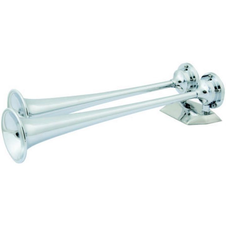 KLAXON CHROME 2 TROMPES 12V