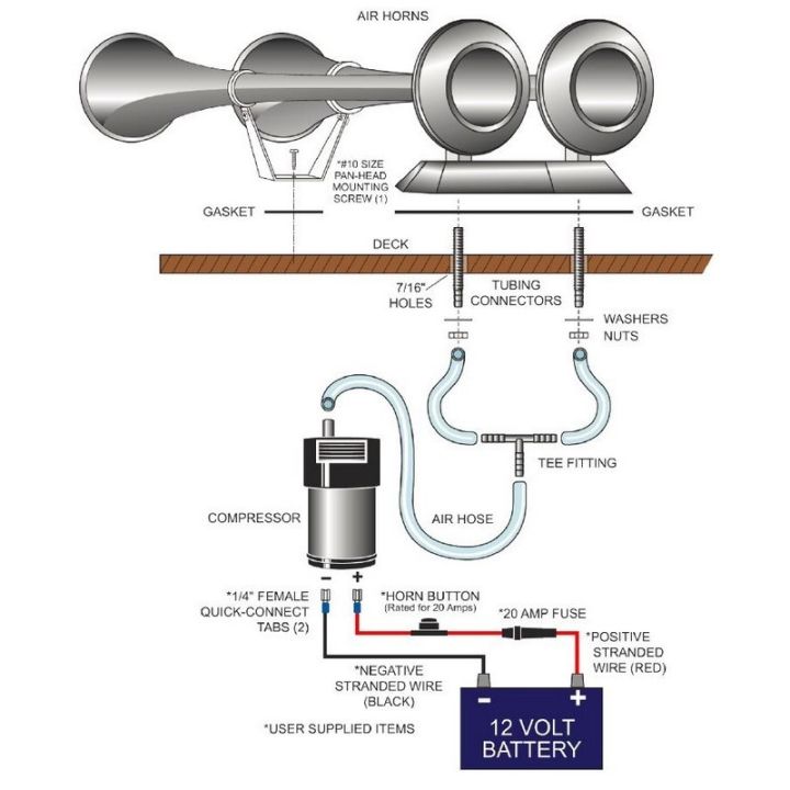 KLAXON CHROME 2 TROMPES 12V