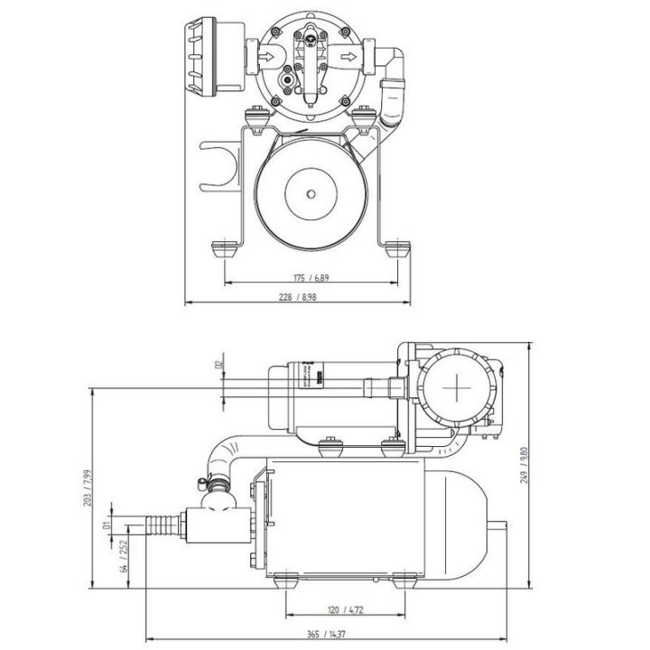 GROUPE D'EAU WPS 3.5 UNO 12L/MIN 12V