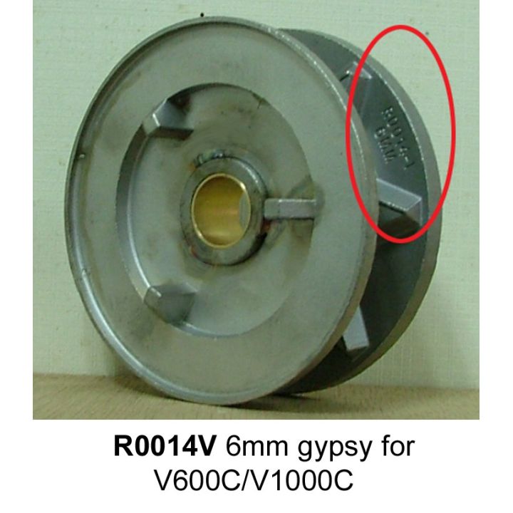BARBOTIN INOX 6MM DIN766 POUR "NON PRO V 600&1000"