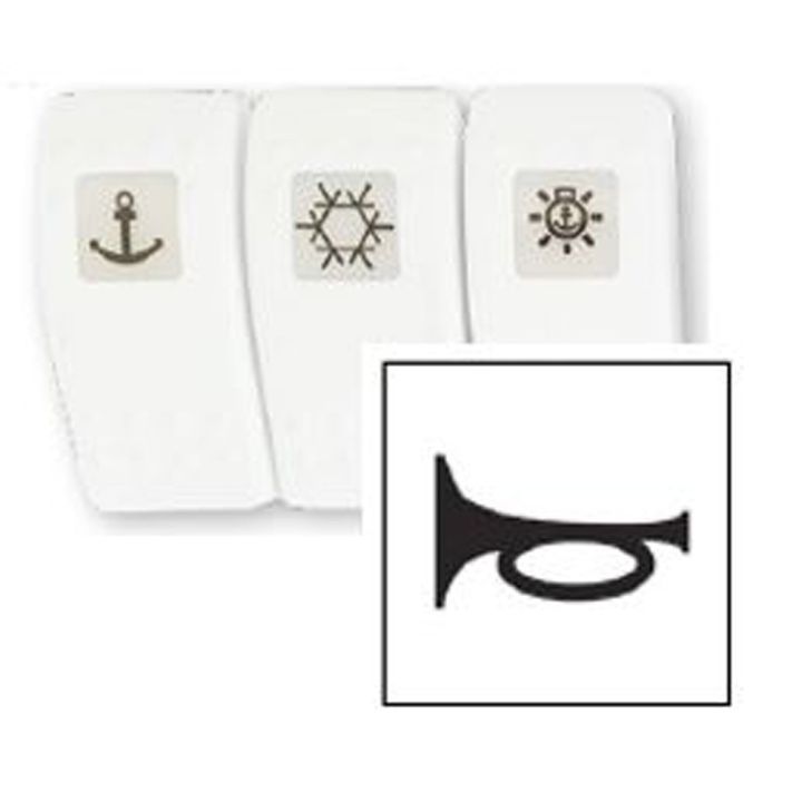 CACHE BLANC AVERTISSEUR KLAXON