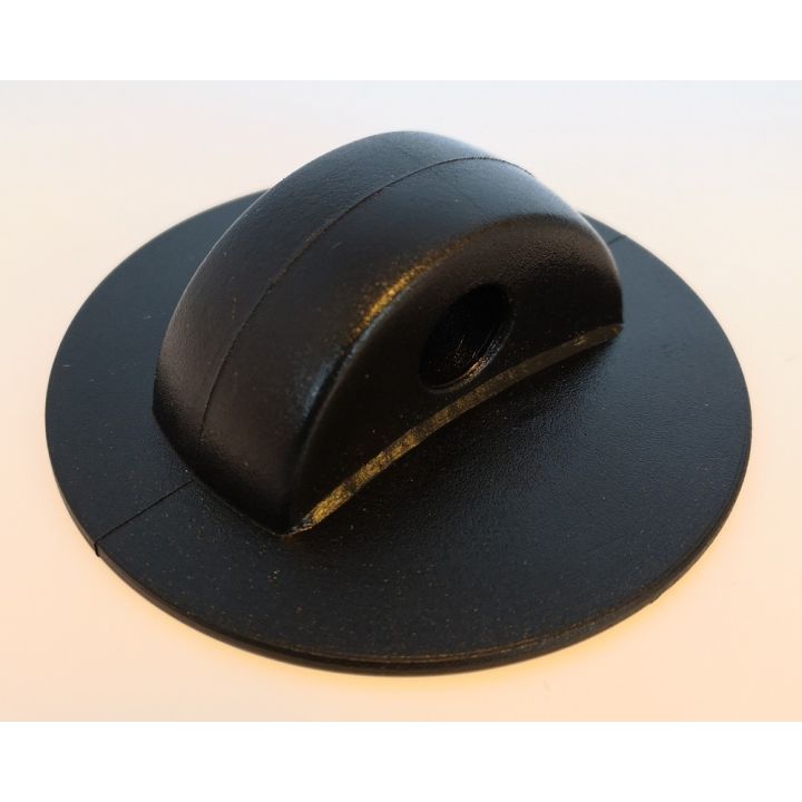 PASSE CORDAGE NOIR Ø12MM, 78x27,5MM - PVC