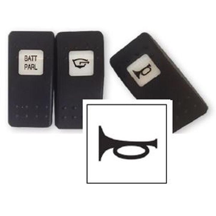 CACHE NOIR AVERTISSEUR KLAXON