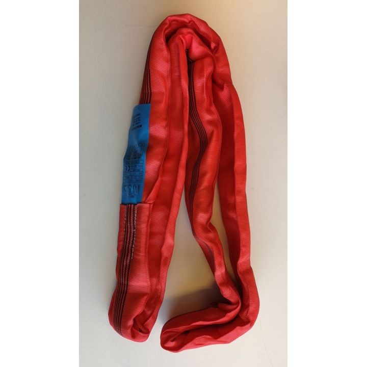 SANGLE POLYESTER SANS FIN, ROUGE