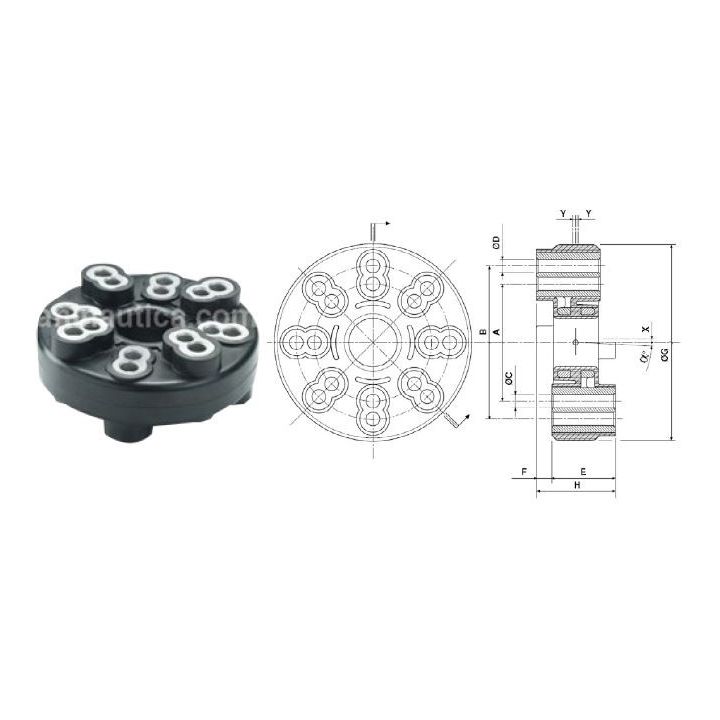ACCOUPLEMENT ELASTIQUE