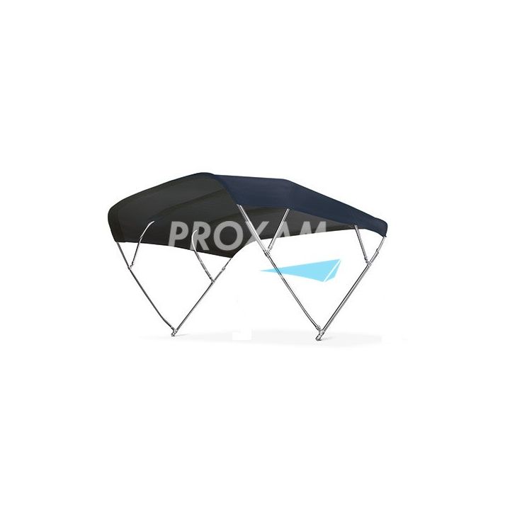 BIMINI FLY INOX 4 ARC. LARGEUR 245 TOILE BLEU NAVY