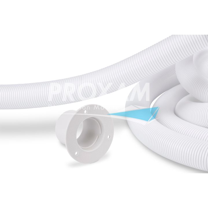 KIT DE GAINE BLANCHE 1,50M AVEC BRIDE Ø50MM