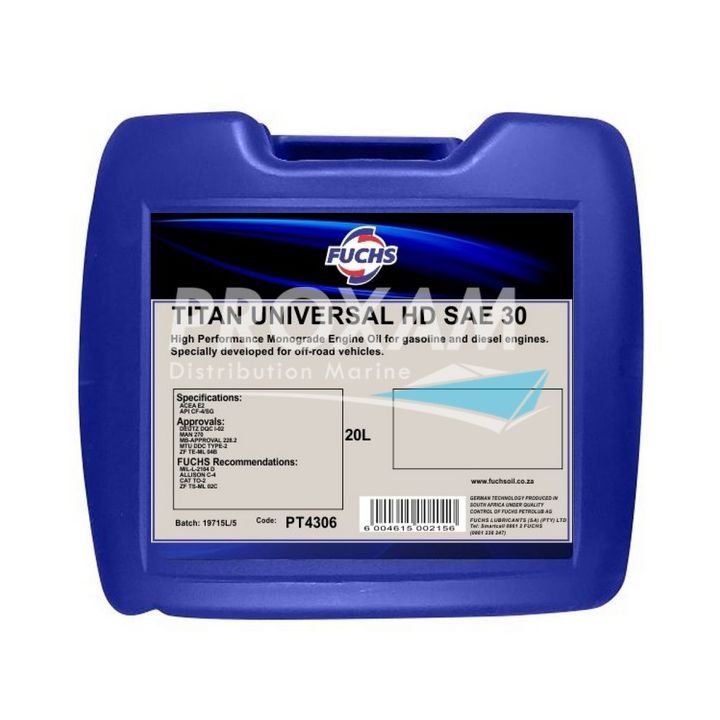 HUILE MONOGRADE SAE 30 FUCHS 20L