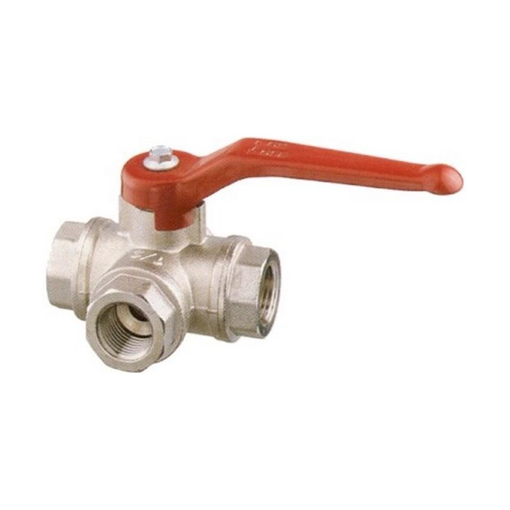 VANNE PASSAGE EN L LAITON CHROME 3/8''