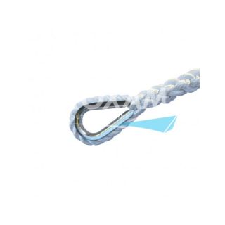 BOSSE D'AMARRAGE AVEC COSSE INOX Ø16 L16M