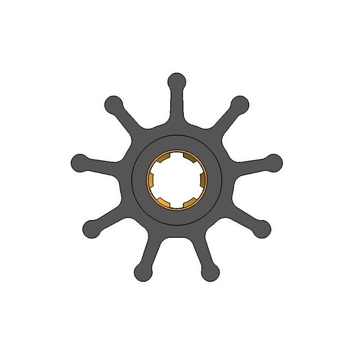 TURBINE JMP MOYEU 6 CANNELURES 9 PALES