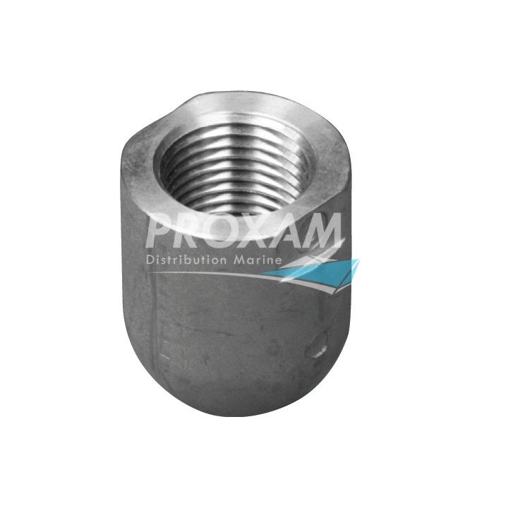 ANODE ZINC - ECROU D'EMBOUT D'ARBRE Ø40MM