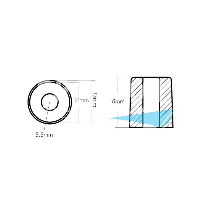 ANODE ALU - BLOC YAMAHA F4/F70
