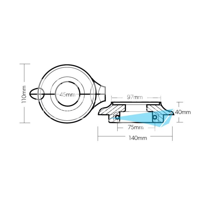 ANODE ALU - COLLERETTE SAIL DRIVE 130/150S
