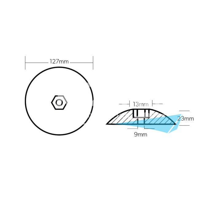 ANODE MAGNESIUM - ROSACE Ø125MM