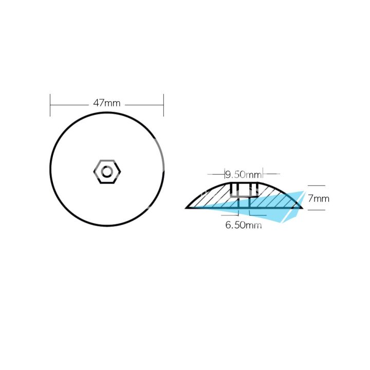 ANODE MAGNESIUM - ROSACE Ø50MM