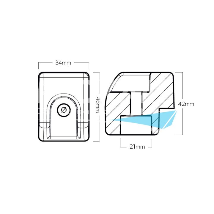 ANODE ZINC - CUBE EMBASE G2 200-300CV