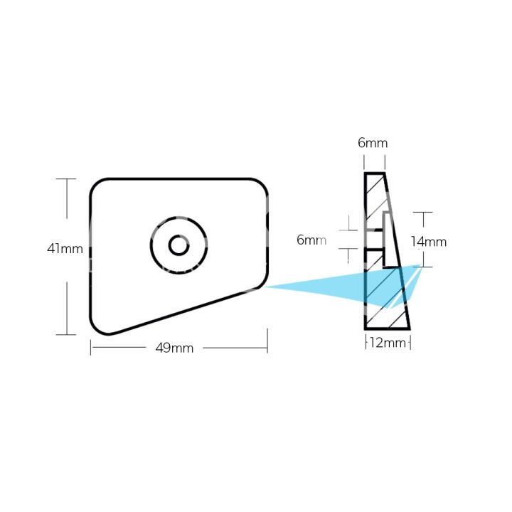 ANODE ZINC - EMBASE HB 20-30CV APRES 1991
