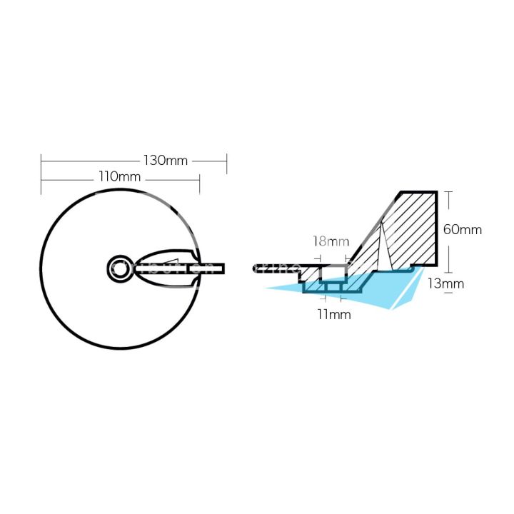 ANODE ZINC - DERIVE Ø110MM