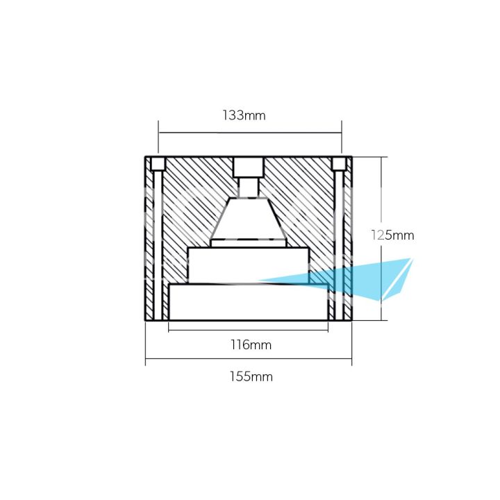 ANODE ZINC - EMBOUT D'ARBRE FERRETTI 155x125MM 12,50KG