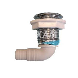 EVENT ROND CHROME COUDE Ø17/19MM