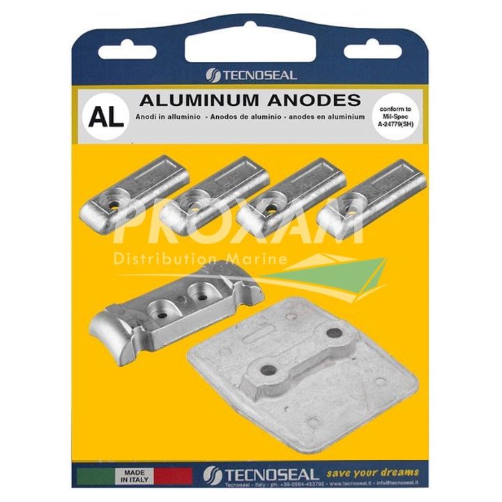 ANODES ALU - KIT MERCURY V6-V8