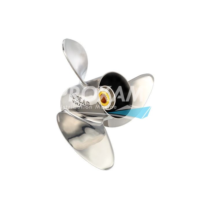 HELICE INOX HR TITAN POUR YAMAHA 3P 15 x 14 LH