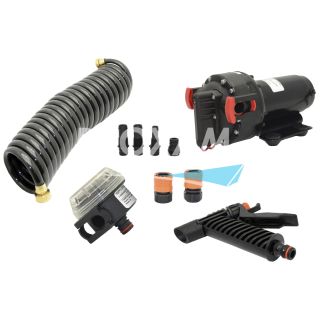 KIT POMPE DE LAVAGE 12V 20L/MN 5 BAR
