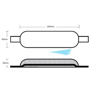 ANODE ZINC A SOUDER 200x90x40MM