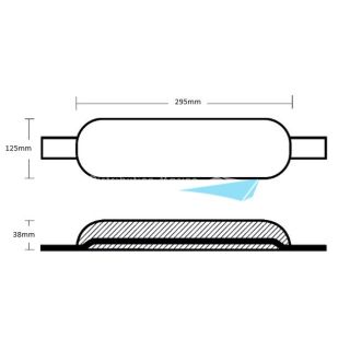 ANODE ZINC A SOUDER 295x125x38MM