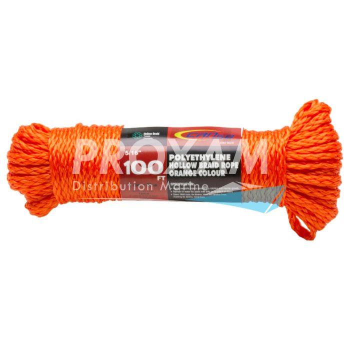 CORDAGE FLOTTANT ORANGE Ø8MM - 30M