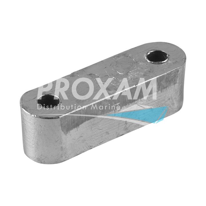 ANODE ALU - PLAQUE OVALE HAMILTON 79x23x25MM