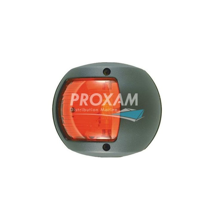 FEU DE NAVIGATION, INCANDESCENT, NOIR, BABORD ROUGE