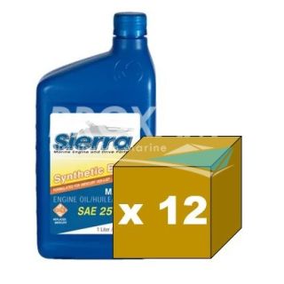 HUILE MOTEUR 25W50 SIERRA SEMI SYNT 948ML (CARTON DE 12)