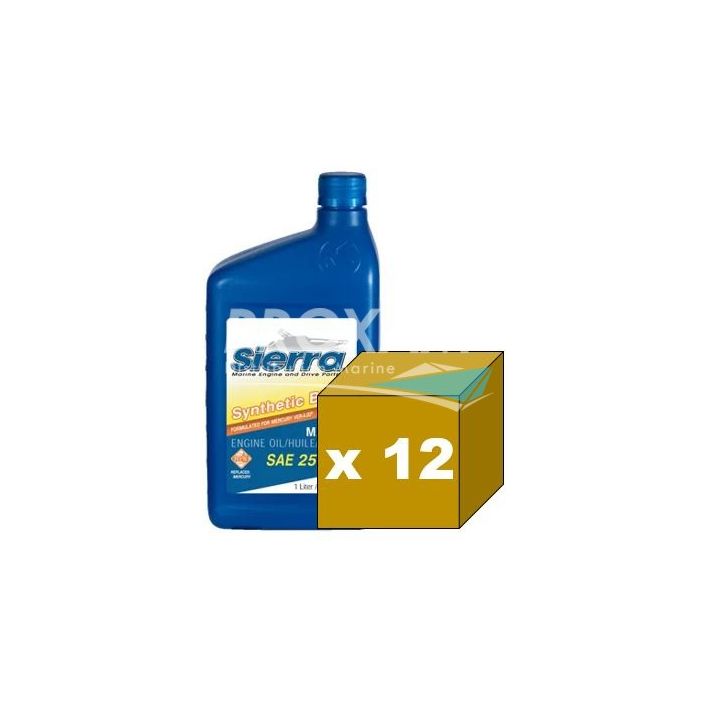 HUILE MOTEUR 25W50 SIERRA SEMI SYNT 948ML (CARTON DE 12)