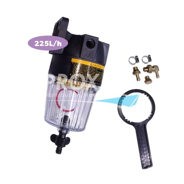 FILTRE COMPLET AVEC BOL PLASTIQUE 225L/H